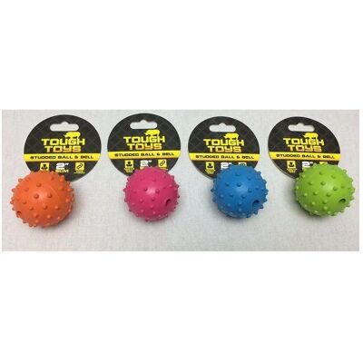 Happy Pet rubberbal met bel - 5,5 cm Speelgoed Happy Pet rubberbal met bel - 5,5 cm Speelgoed