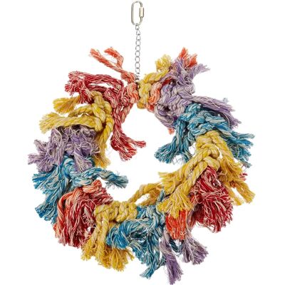 Happy Pet Papegaai Flossin Ring - Stimulates Natural Bird Behavior Happy Pet Papegaai Flossin Ring - Stimulates Natural Bird Behavior