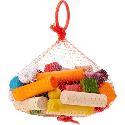Happy Pet Wooden Play Blocks - Parrot Toy - 6.5cm Happy Pet Wooden Play Blocks - Parrot Toy - 6.5cm