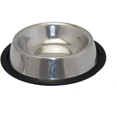 Happy Pet Roestvrij Stalen Anti-slip Voerbak - 14cm - 400ml Happy Pet Roestvrij Stalen Anti-slip Voerbak - 14cm - 400ml