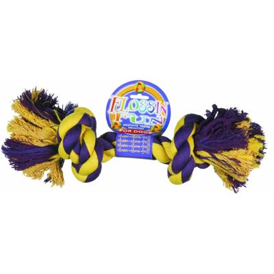 Happy Pet Flossin Fun 2 Knoop - Super Size Hondenspeelgoed Happy Pet Flossin Fun 2 Knoop - Super Size Hondenspeelgoed