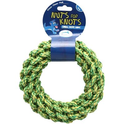Happy Pet Nuts 4 Knots Ring Dog Toy - Purple - 20cm Happy Pet Nuts 4 Knots Ring Dog Toy - Purple - 20cm
