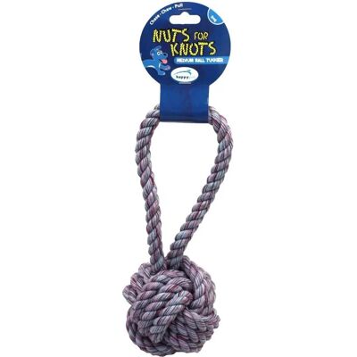 Happy Pet Nuts 4 Knots Bal Tuggertje Hondenspeelgoed - Medium Happy Pet Nuts 4 Knots Bal Tuggertje Hondenspeelgoed - Medium