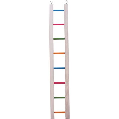 Happy Pet Bird Ladder - 61cm, Colorful Wooden Climbing Toy - Bird Accessory Happy Pet Bird Ladder - 61cm, Colorful Wooden Climbing Toy - Bird Accessory