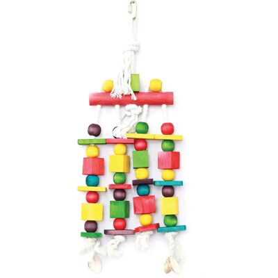 Happy Pet Papegaaien Speelgoed - 45x16 cm - Kleurrijk en duurzaam Happy Pet Papegaaien Speelgoed - 45x16 cm - Kleurrijk en duurzaam
