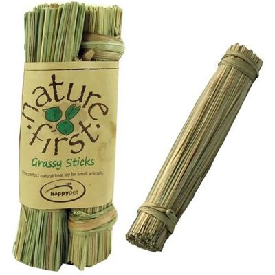 Happy Pet Grassy Sticks - 18X3X3 CM - Knagerdier speelgoed Happy Pet Grassy Sticks - 18X3X3 CM - Knagerdier speelgoed