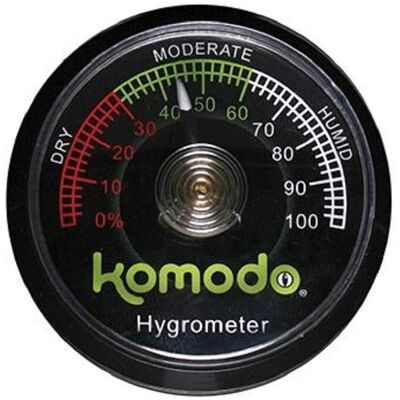 Komodo Analoge Hygrometer - Luftfeuchtigkeitsmesser für Reptilien Komodo Analoge Hygrometer - Luftfeuchtigkeitsmesser für Reptilien