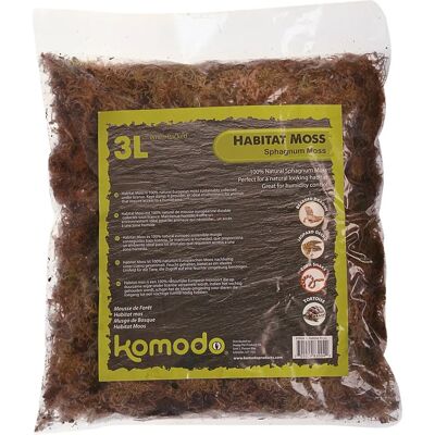 Komodo Habitat Moss - 3 Litre Komodo Habitat Moss - 3 Litre