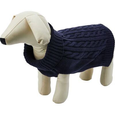 Happy Pet - Charlton Cable Knit - Middernachtblauw Happy Pet - Charlton Cable Knit - Middernachtblauw