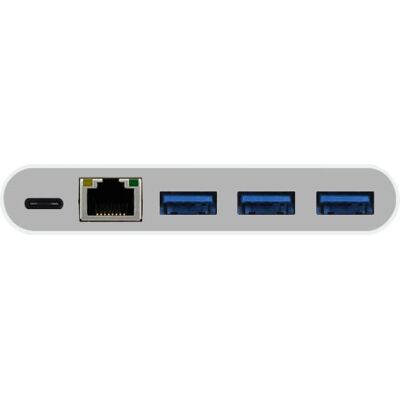 Station d'accueil Macally UC3HUB3GBC Blanc - USB-C & USB-A - Publicité Station d'accueil Macally UC3HUB3GBC Blanc - USB-C & USB-A - Publicité
