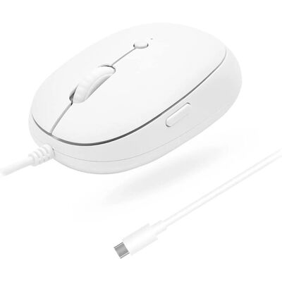 Mouse Macally MFAEC - Direito USB-C Óptico 2400 DPI Mouse Macally MFAEC - Direito USB-C Óptico 2400 DPI