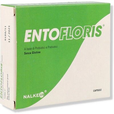 Nalkein Entofloris - Integratore alimentare probiotico e prebiotico 30 capsule Nalkein Entofloris - Integratore alimentare probiotico e prebiotico 30 capsule
