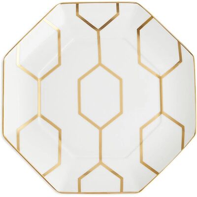 Wedgwood Gio Gold Bone China Oktogonal Side Plate - Side Plate Wedgwood Gio Gold Bone China Oktogonal Side Plate - Side Plate
