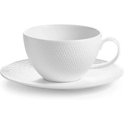 Taza y platillo de porcelana de hueso Wedgwood Gio - 260ml Taza y platillo de porcelana de hueso Wedgwood Gio - 260ml