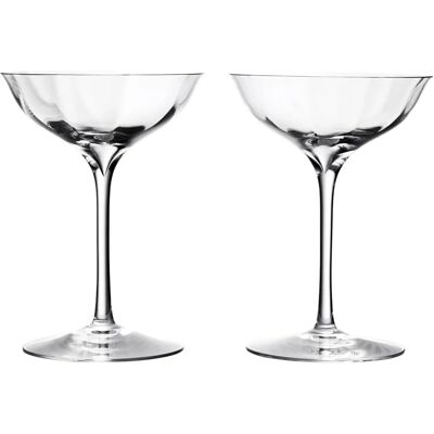Waterford Crystal Waterford Elegance Optic Champagne Belle Coupe pair - New in box Waterford Crystal Waterford Elegance Optic Champagne Belle Coupe pair - New in box