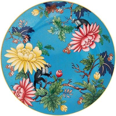 Plato de costado de porcelana de hueso Sapphire Garden de Wedgwood - 21cm Plato de costado de porcelana de hueso Sapphire Garden de Wedgwood - 21cm