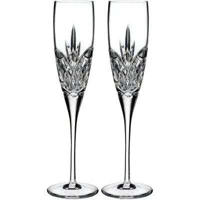 Waterford Crystal Forever Flutes - Set of 2, 148ml - Champagne Glasses Waterford Crystal Forever Flutes - Set of 2, 148ml - Champagne Glasses