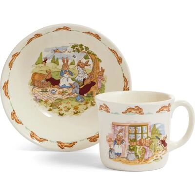 Royal Doulton - Bunnykins Set 2 - Porcelain Royal Doulton - Bunnykins Set 2 - Porcelain