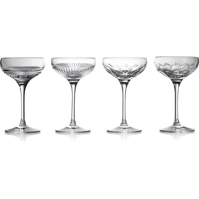 Waterford Crystal Mixology Coupe Cocktail Glass Set of 4 - 120ml Waterford Crystal Mixology Coupe Cocktail Glass Set of 4 - 120ml