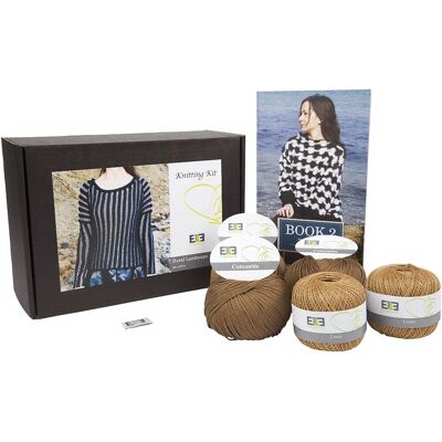 DesignEtte XXX, grande, Linea 100% lino + cotone egiziano - Kit di maglieria DesignEtte XXX, grande, Linea 100% lino + cotone egiziano - Kit di maglieria