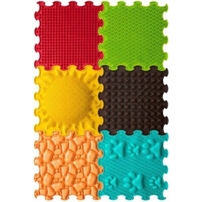 Ensemble de Tapis Puzzle Sunshine Garden d'Ortoto - Jeu Sensoriel, 6 pcs Ensemble de Tapis Puzzle Sunshine Garden d'Ortoto - Jeu Sensoriel, 6 pcs