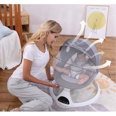 Keepbuying - Baby Swing - 5 vitesses - Télécommande - Baby Swing - Publicité Keepbuying - Baby Swing - 5 vitesses - Télécommande - Baby Swing - Publicité