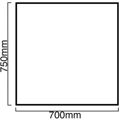 SIA - SP70BL - Black - 70x75cm - Glass Splashback SIA - SP70BL - Black - 70x75cm - Glass Splashback