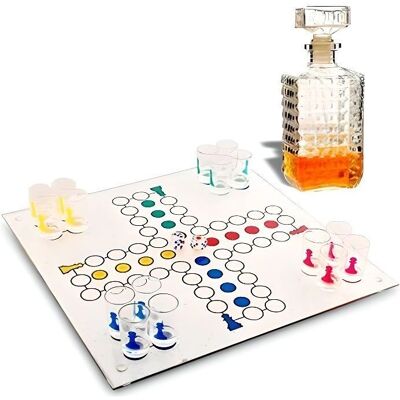 Eurowebbiz Jeu de boire en verre - 16 verres, 30x30 cm - Publicité Eurowebbiz Jeu de boire en verre - 16 verres, 30x30 cm - Publicité