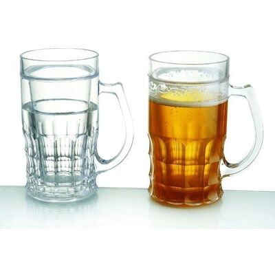 Eurowebbiz Mug Double Paroi 400 ml - Verre Rafraîchissant - Publicité Eurowebbiz Mug Double Paroi 400 ml - Verre Rafraîchissant - Publicité