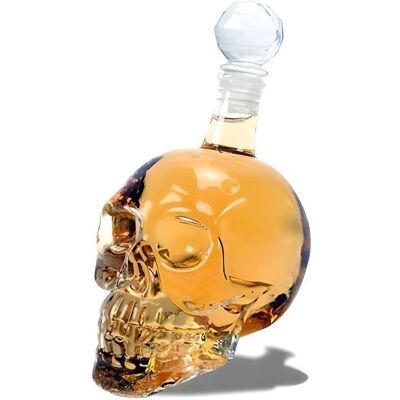 Eurowebbiz Bouteille de Cristal Whisky Tête de Mort - 500ml - Conservation d'alcool - Publicité Eurowebbiz Bouteille de Cristal Whisky Tête de Mort - 500ml - Conservation d'alcool - Publicité