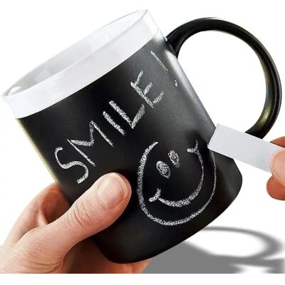Tasse Eurowebbiz Modèle - Mug tableau noir pour écrire avec de la craie - Publicité Tasse Eurowebbiz Modèle - Mug tableau noir pour écrire avec de la craie - Publicité