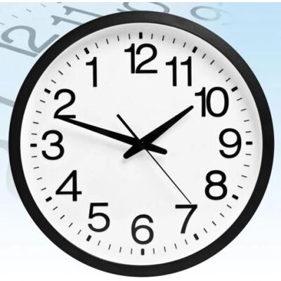 Horloge murale Eurowebbiz avec chiffres inversés - Horloge murale - Publicité Horloge murale Eurowebbiz avec chiffres inversés - Horloge murale - Publicité