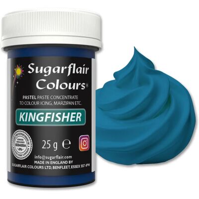 Sugarflair Pastel 25g - Kingfisher Blue - Colorant alimentaire - Publicité Sugarflair Pastel 25g - Kingfisher Blue - Colorant alimentaire - Publicité