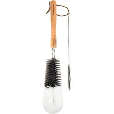 Eco Vessel Ecovessel Premium Water Bottle Cleaner Brush Set with Straw Cleaner - Water Bottle Cleaning Set Eco Vessel Ecovessel Premium Water Bottle Cleaner Brush Set with Straw Cleaner - Water Bottle Cleaning Set