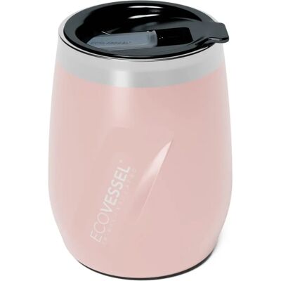 Eco Vessel Ecovessel Port 296ml Rose Gold Triple Insulated Wine Tumbler Eco Vessel Ecovessel Port 296ml Rose Gold Triple Insulated Wine Tumbler