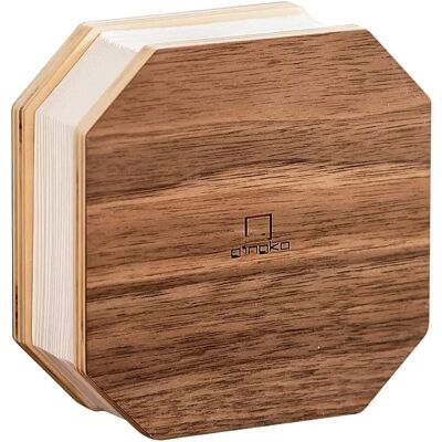 Gingko Walnut Natural Wood Smart Accordion LED Desk Lamp Gingko Walnut Natural Wood Smart Accordion LED Desk Lamp