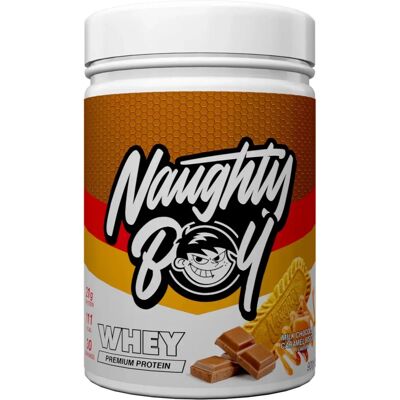 Naughty Boy - Advanced Whey - Milk Chocolate Caramel Biscuit - 900g Naughty Boy - Advanced Whey - Milk Chocolate Caramel Biscuit - 900g