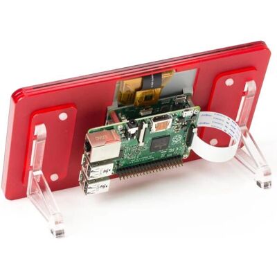 Raspberry Pi 7" Touch-Display-Rahmen Coupe (rot), Entwicklungsboard Zubehör Raspberry Pi 7" Touch-Display-Rahmen Coupe (rot), Entwicklungsboard Zubehör