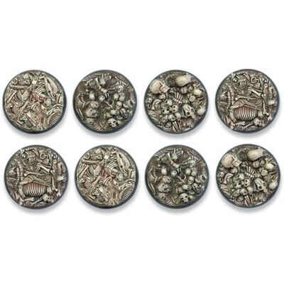 Tabletop-Art Bonefield Bases - 40mm DEAL (8) (Kunststoff) - Kinderspielfiguren Zubehör Tabletop-Art Bonefield Bases - 40mm DEAL (8) (Kunststoff) - Kinderspielfiguren Zubehör