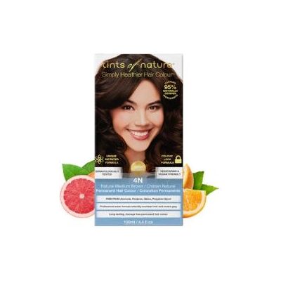 Tints of Nature Organisk Hårfarge - Permanent Middels Brun - 130ml Tints of Nature Organisk Hårfarge - Permanent Middels Brun - 130ml
