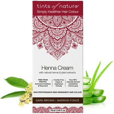 Tints of Nature Henna Cream Mørk Brun - Hårfarge Tints of Nature Henna Cream Mørk Brun - Hårfarge