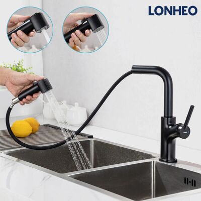Auralum Küchenmischer mit Flexiblem Silikonschlauch - 360° Drehbar - Grau Auralum Küchenmischer mit Flexiblem Silikonschlauch - 360° Drehbar - Grau