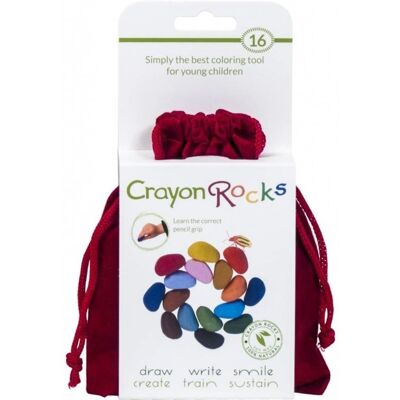 Crayon Rocks - Ergonomische Kieselstein-Wachsmalstifte - Bunt mit 16 Farben Crayon Rocks - Ergonomische Kieselstein-Wachsmalstifte - Bunt mit 16 Farben