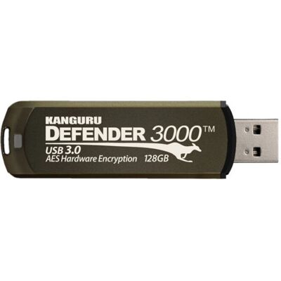 Kanguru Defender 3000 64 GB USB Stick - Passwortschutz - Braun Kanguru Defender 3000 64 GB USB Stick - Passwortschutz - Braun