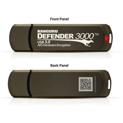 Kanguru Defender 3000 128 GB USB 3.2 Verschlüsselt - TAA Konform Kanguru Defender 3000 128 GB USB 3.2 Verschlüsselt - TAA Konform