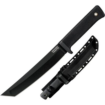 Cold Steel Recon Tanto faca fixa SK5 - Preto - Lâmina pronta para combate Cold Steel Recon Tanto faca fixa SK5 - Preto - Lâmina pronta para combate