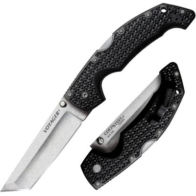 Cold Steel Grande Voyager Tanto Faca AUS10A - Resistente, Afiada & Confiável Cold Steel Grande Voyager Tanto Faca AUS10A - Resistente, Afiada & Confiável