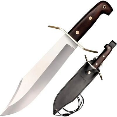Cold Steel 81B Wild West Bowie Messer - Kohlenstoffstahl, Rosenholz, Lederhülle Cold Steel 81B Wild West Bowie Messer - Kohlenstoffstahl, Rosenholz, Lederhülle