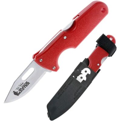 Cold Steel Slock Master Kniv med Röd Handtag - Utbytbara Bladetyper - Knivtyp Cold Steel Slock Master Kniv med Röd Handtag - Utbytbara Bladetyper - Knivtyp