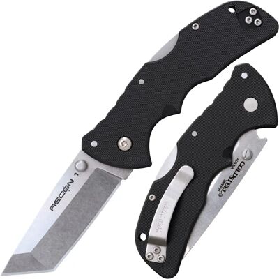 Cold Steel Mini Recon 1 AUS10A Tanto - Faca de bolso - Cinza Cold Steel Mini Recon 1 AUS10A Tanto - Faca de bolso - Cinza